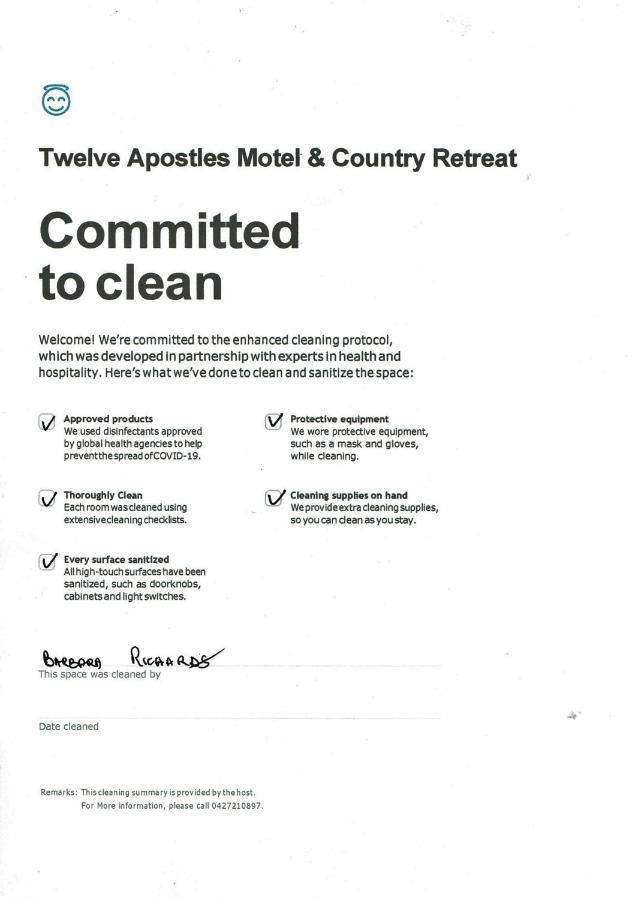 Twelve Apostles Motel & Country Retreat Princetown Exteriör bild